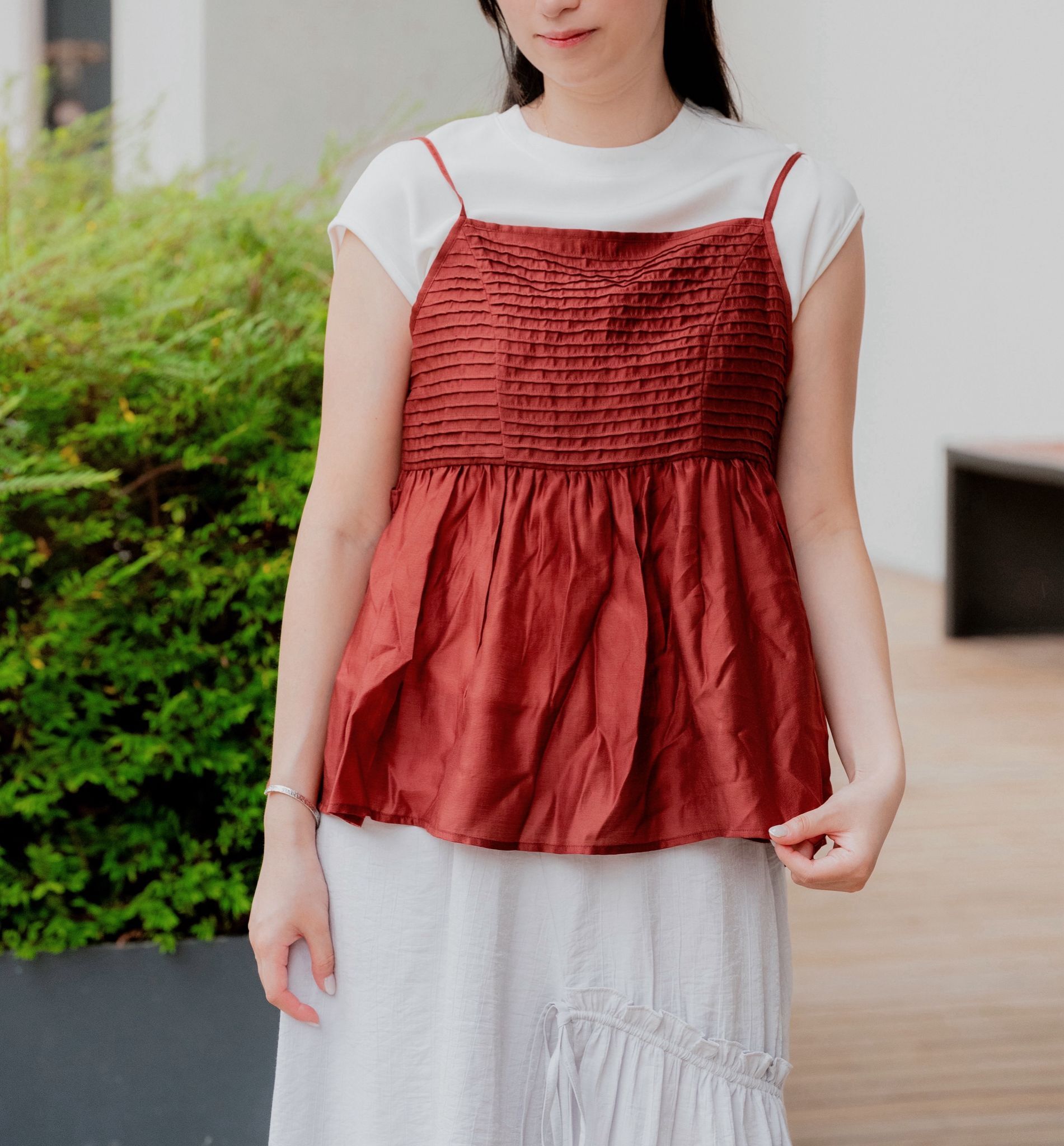 春夏季 Item Bucket List 必備：日系甜美細褶雙面 Camisole》