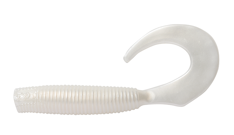 軟蟲 BaitJunkie 4" GRUB WHITE PEARL #11