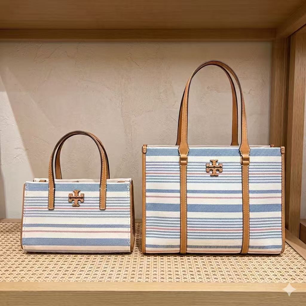 【預購】Tory Burch H051308  間條托特包
