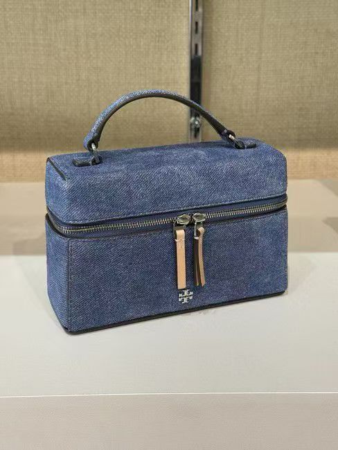 【預購】Tory Burch H051309 深藍牛仔盒子包