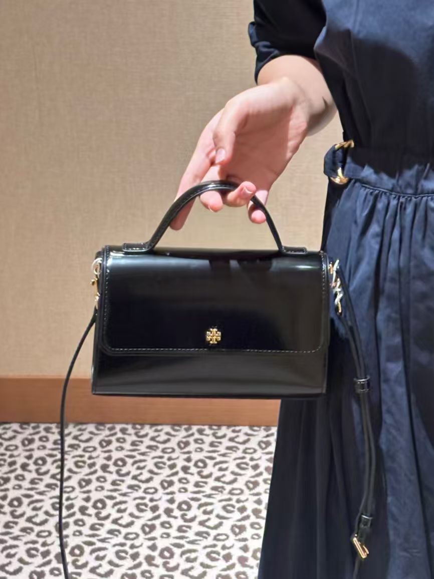 【預購】Tory Burch H051310 黑色Emerson小豆腐包
