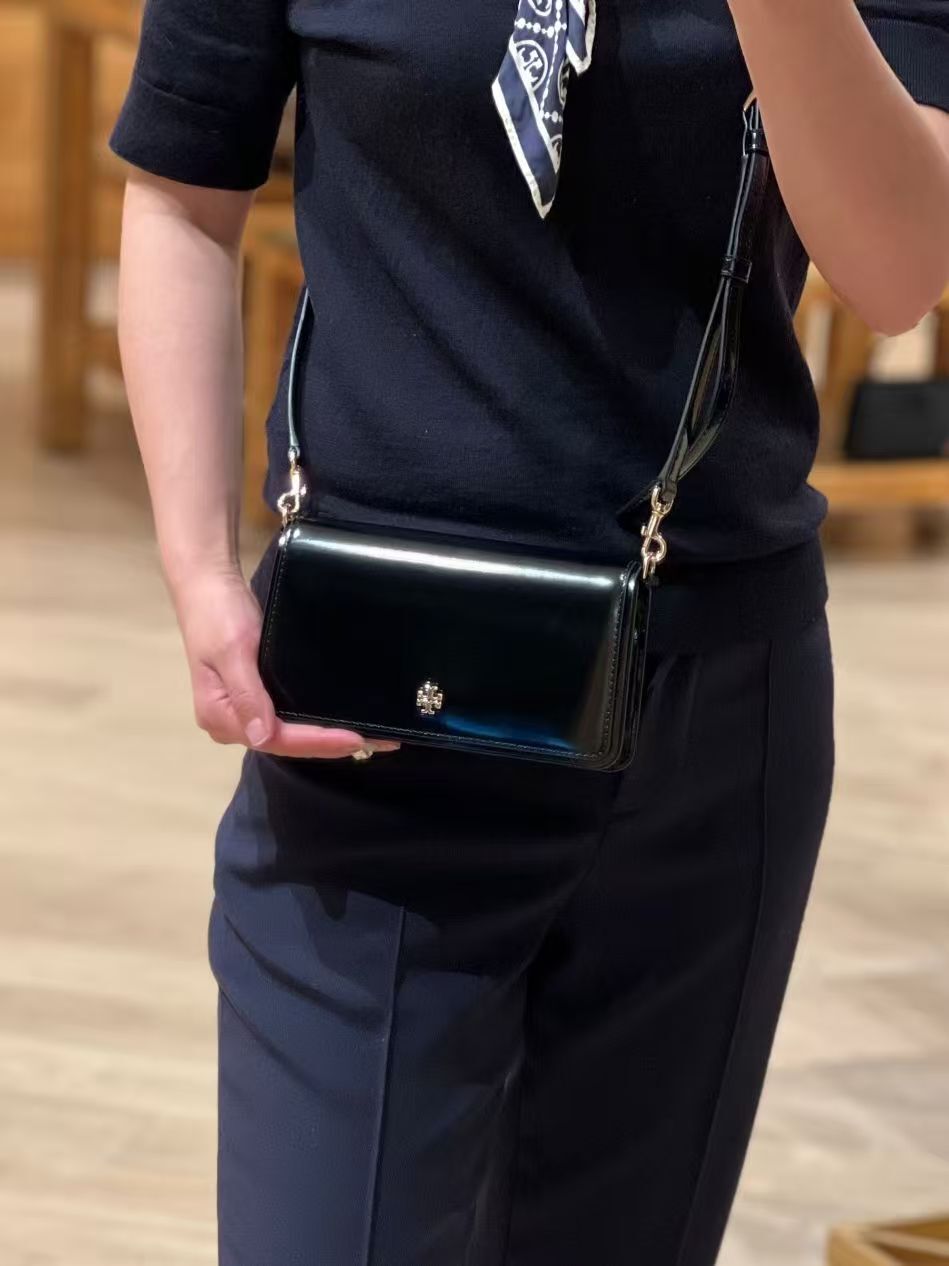【預購】Tory Burch H051312 黑色Emerson迷你斜孭袋