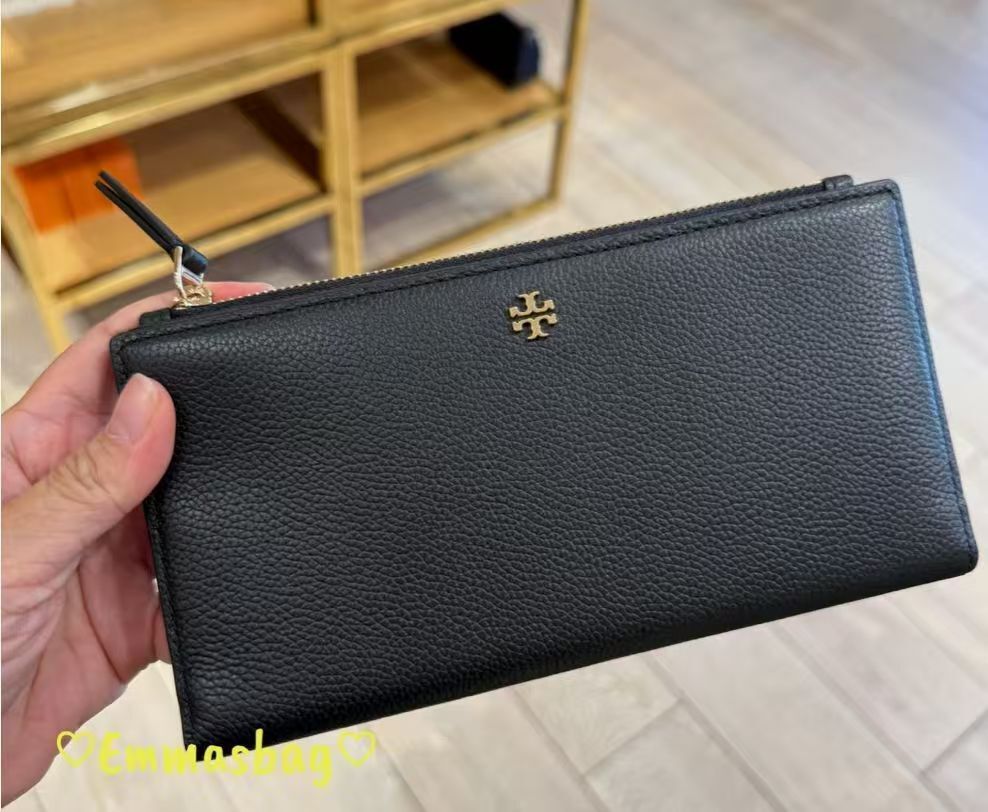 【預購】Tory Burch H051313 黑色長款銀包