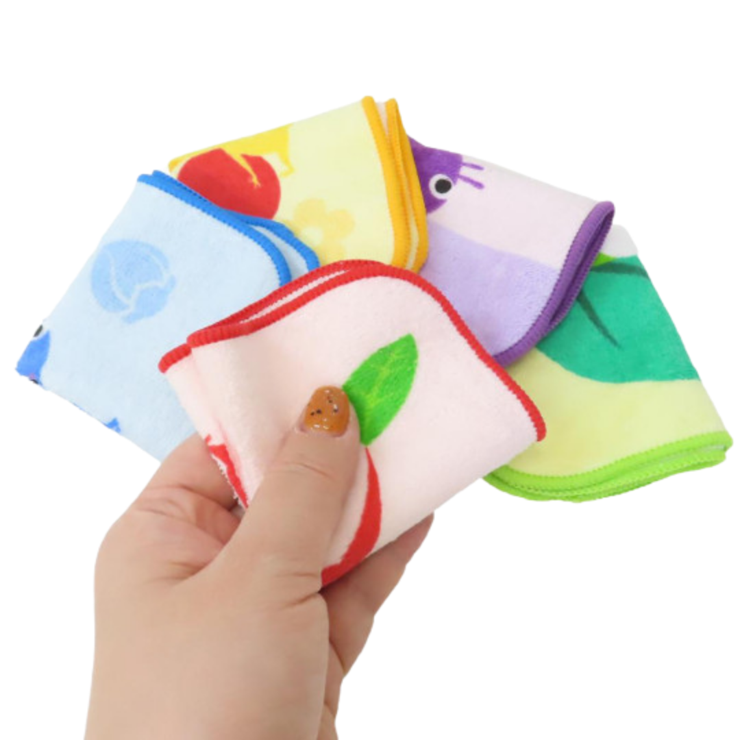 Nintendo Pikmin Petit Towel Handkerchief Set - Characters Colorful