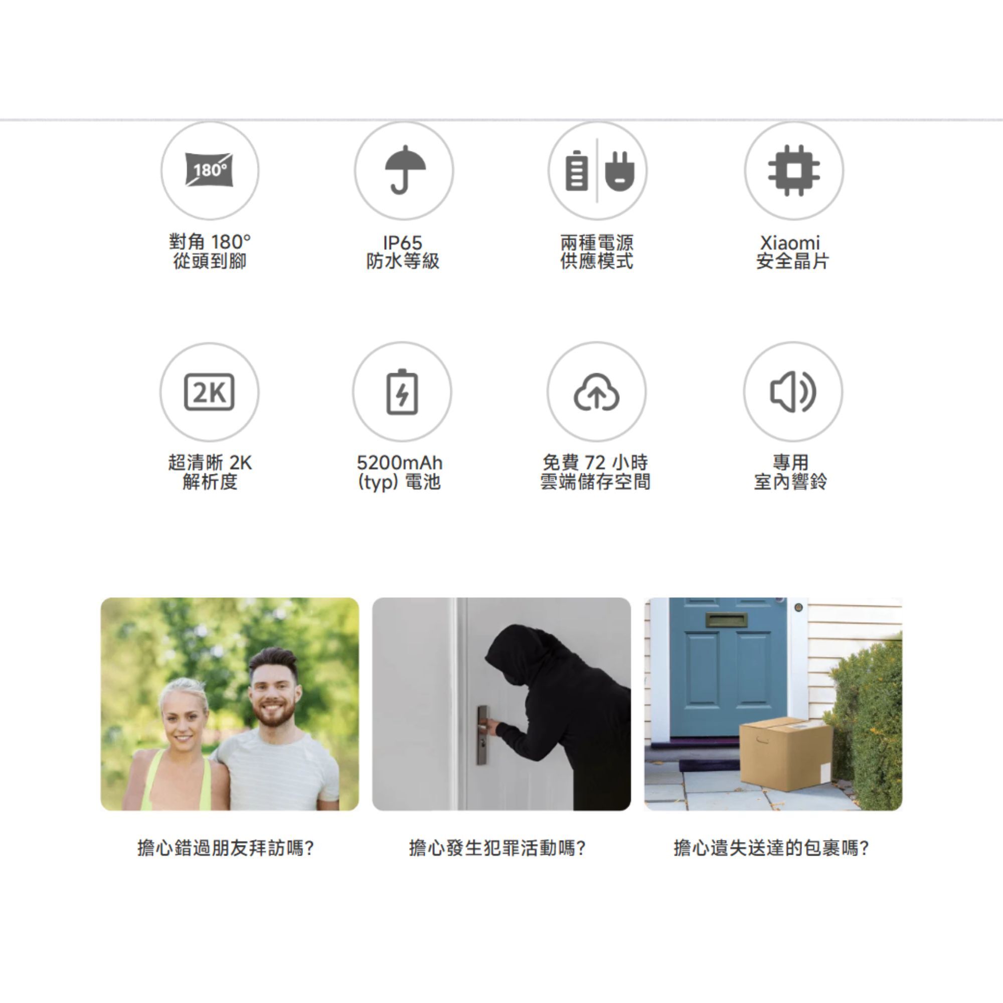 小米 Xiaomi 智慧門鈴 3S
