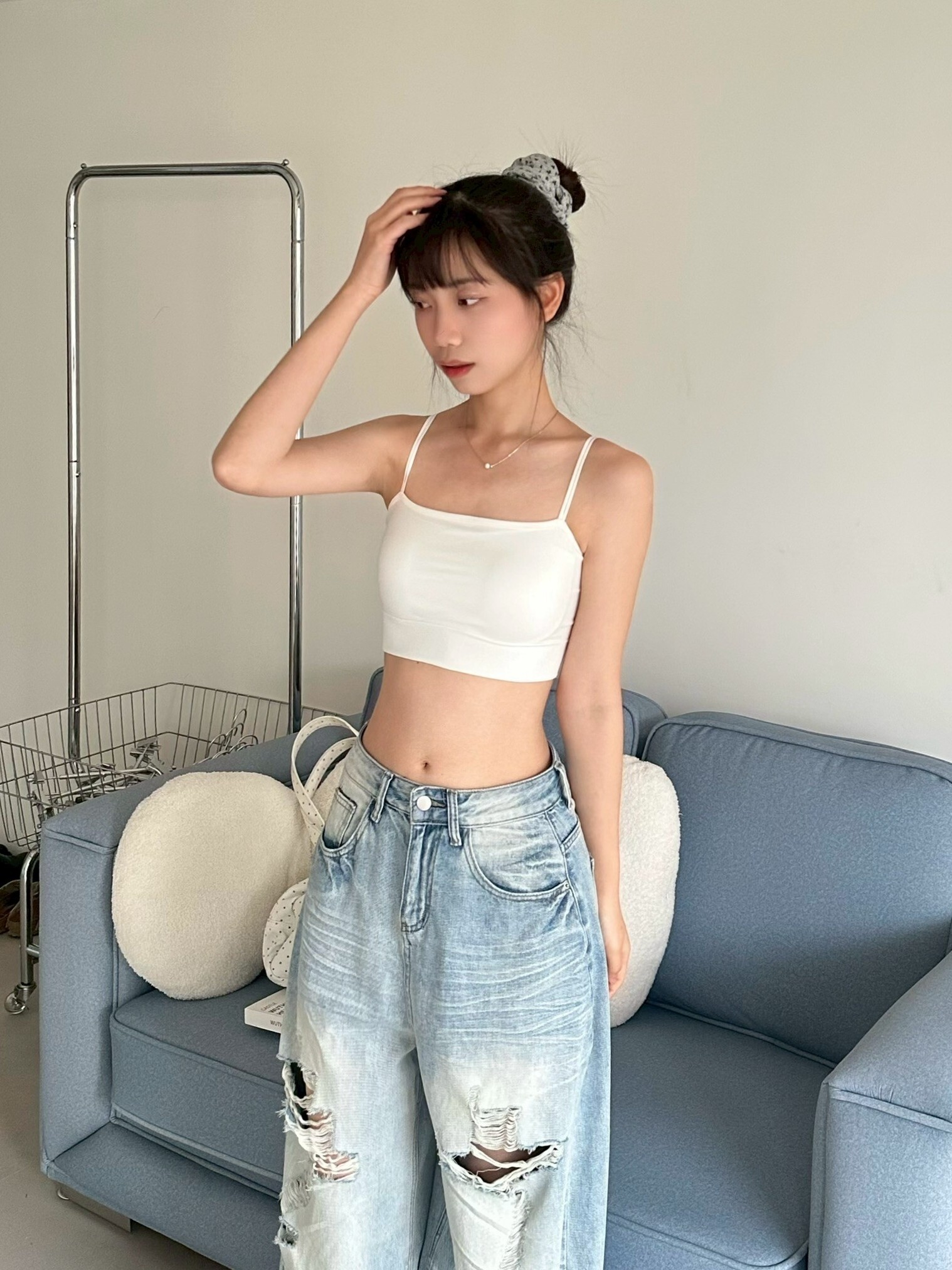 極簡說話৹ 美背涼感雙肩帶bra top