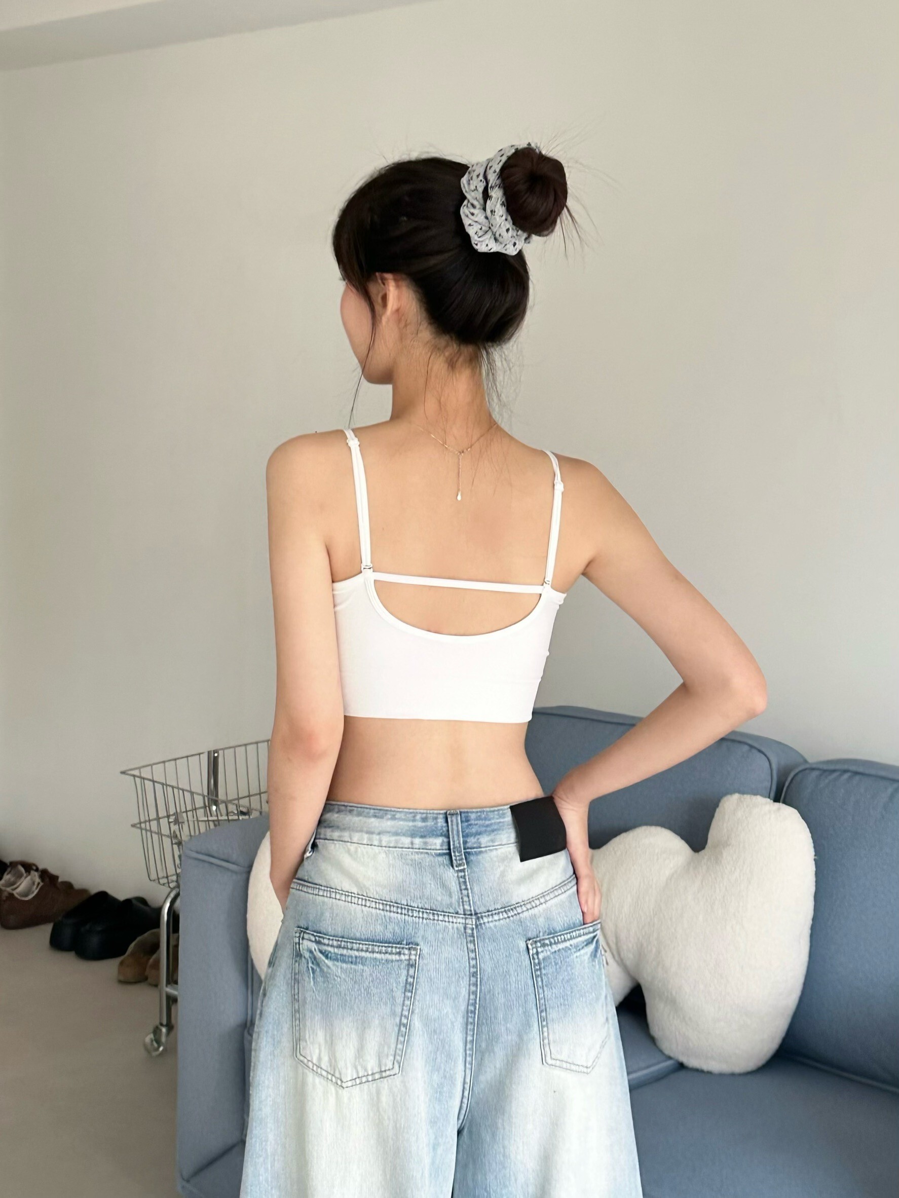 極簡說話৹ 美背涼感雙肩帶bra top