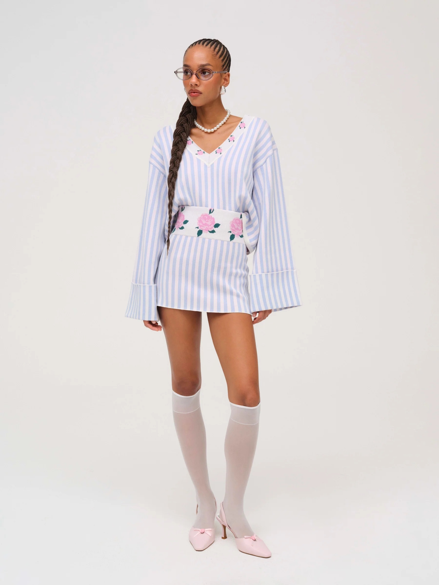 Edie Jacquard Knit Mini Skirt