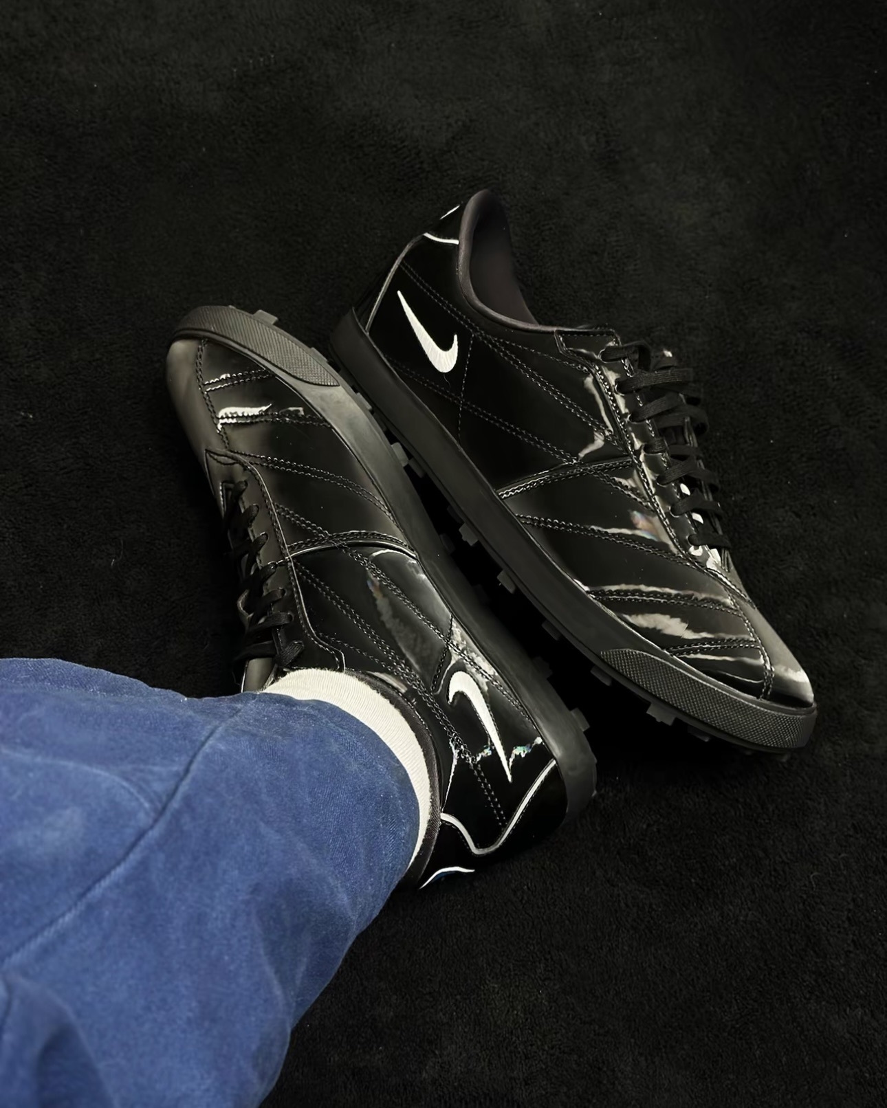 男鞋 NIKE ASTROGRABBER SE 黑白 鬆餅格紋 復古 休閒鞋【IR5902-010】