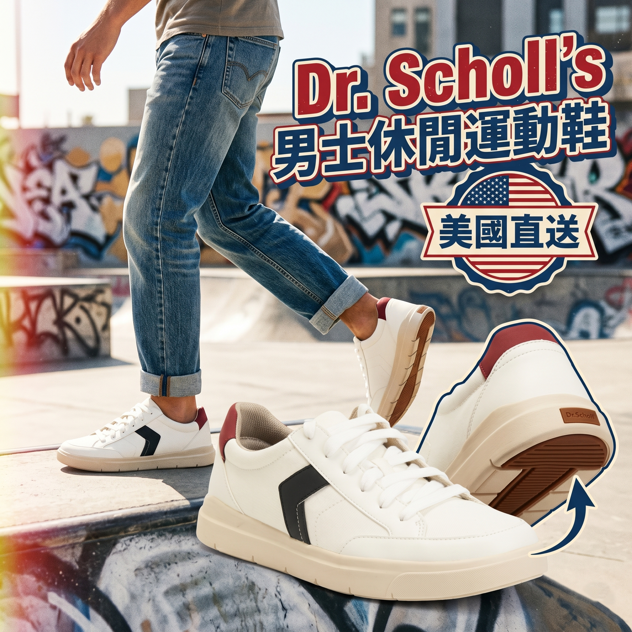 【預購】DR. SCHOLL'S H051323 男士休閒運動鞋