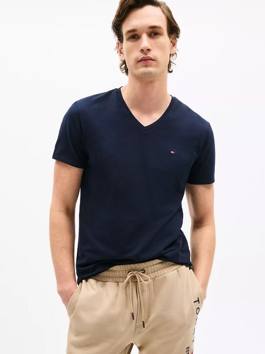 【預購】Tommy Hilfiger H051342 男裝Slim Fit V領短袖上衣