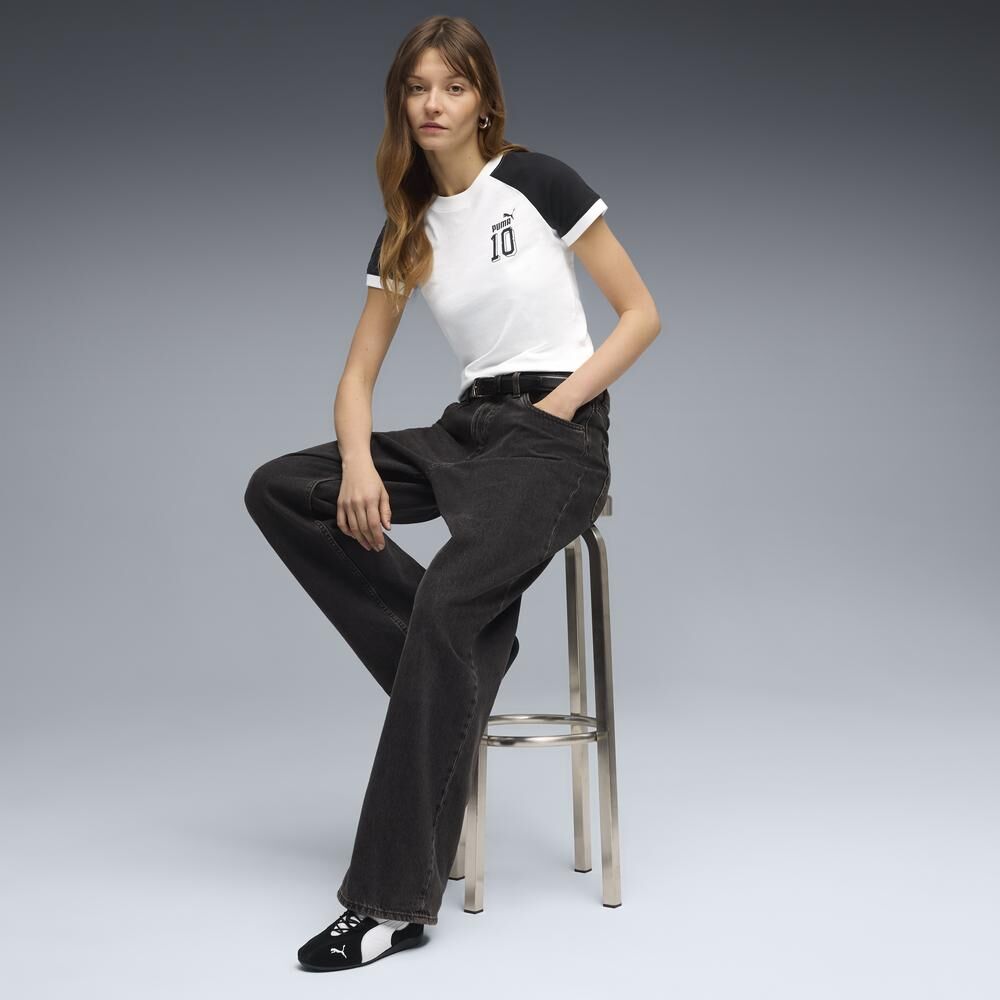 PUMA 短T 流行系列 FUTURE ARCHIVE 白黑 短袖 女 63679002