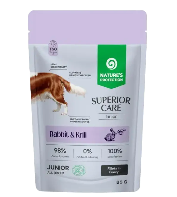 Nature's Protection 無穀物去淚痕 幼犬濕糧  - 兔肉、磷蝦 85g