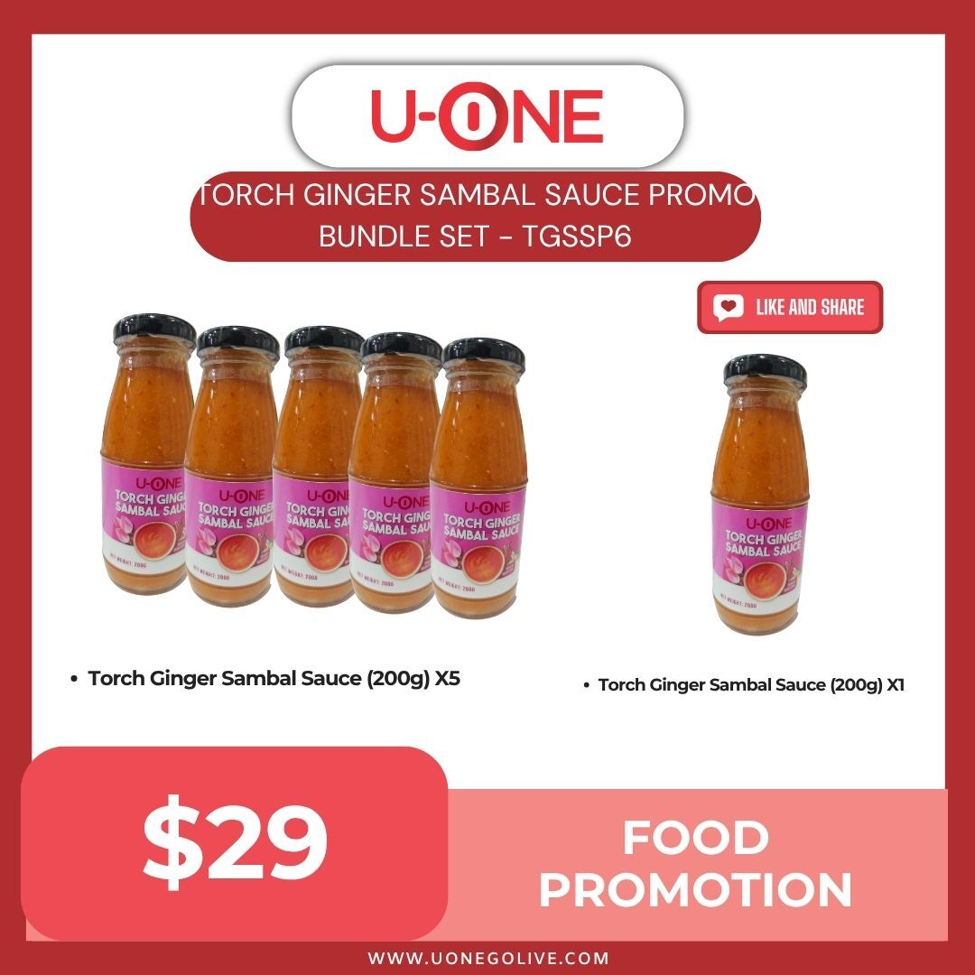 TORCH GINGER SAMBAL SAUCE PROMO BUNDLE SET - TGSSP6