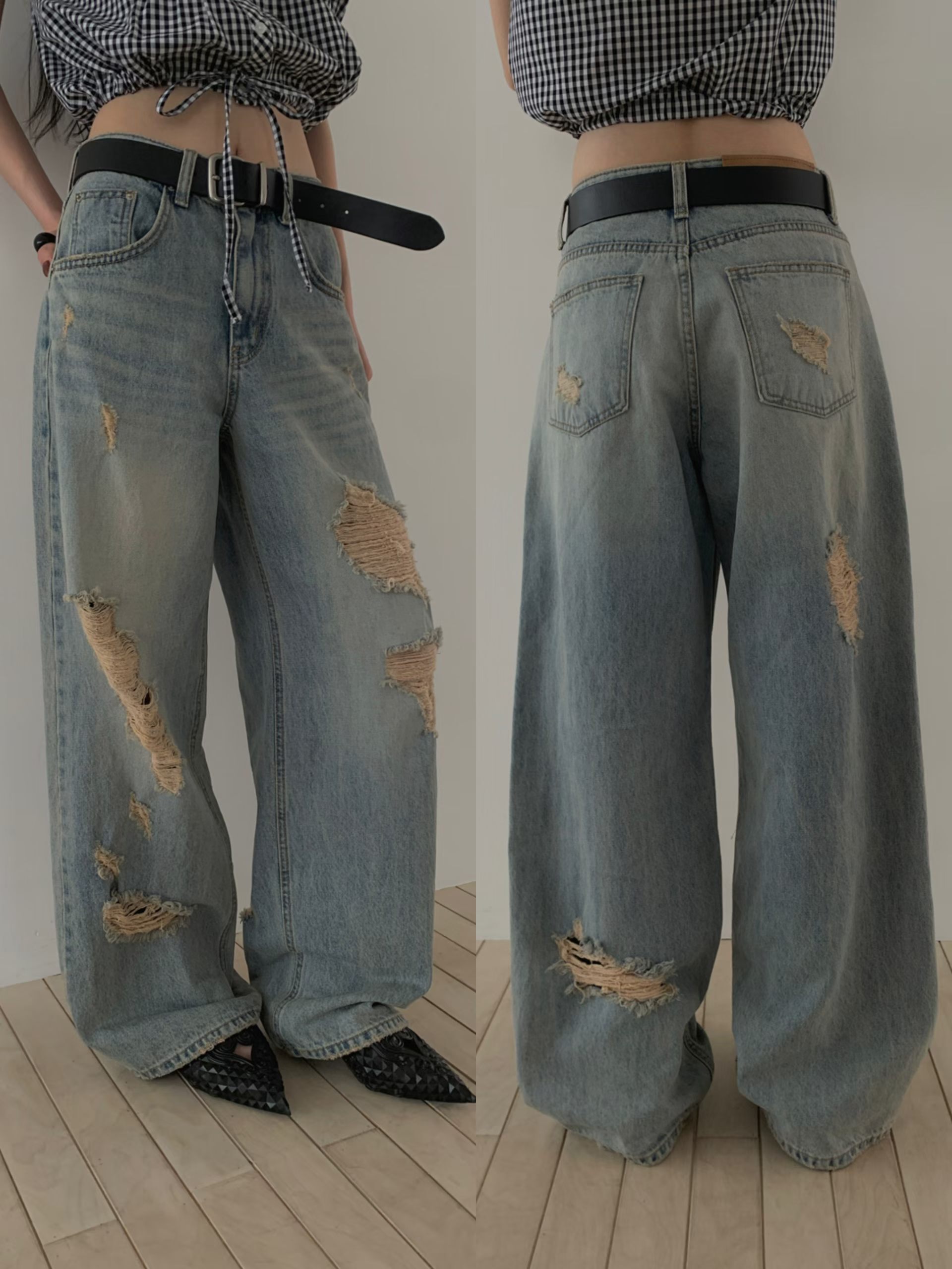 TE2602 Damage Denim