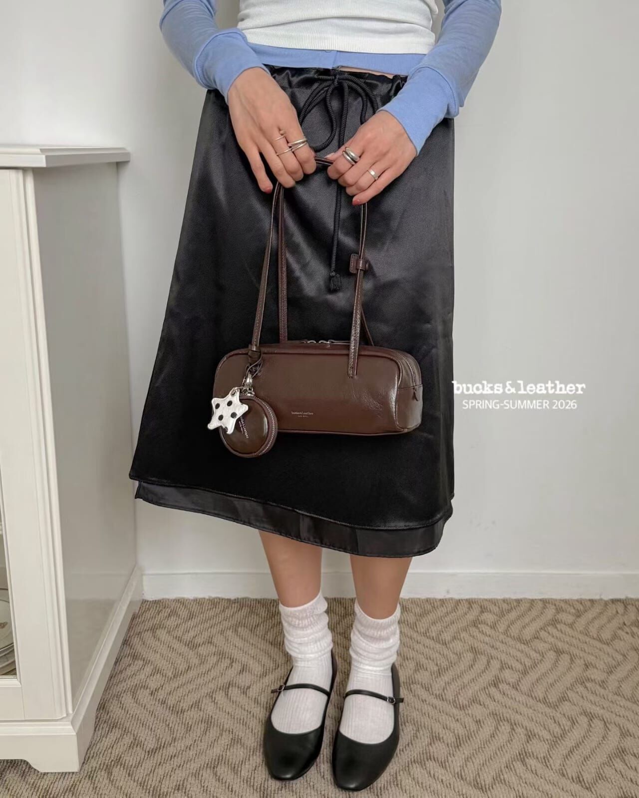 Bucks&leather - 26SS 法式吐司包迷你號 *牛皮亮面*