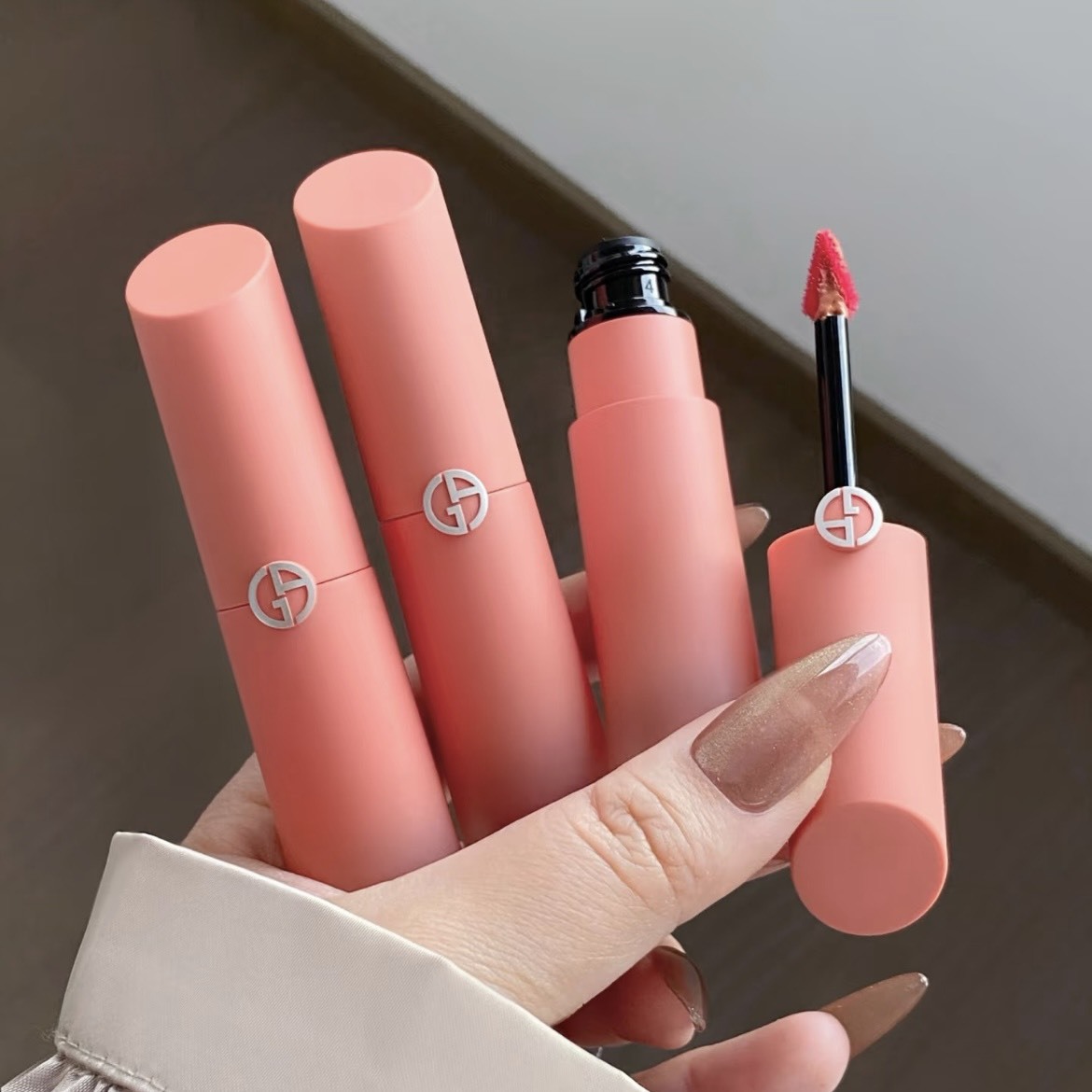 (預購商品) Armani 奢華絲緞訂製水唇釉 威尼斯限定版 #18 日出微曦