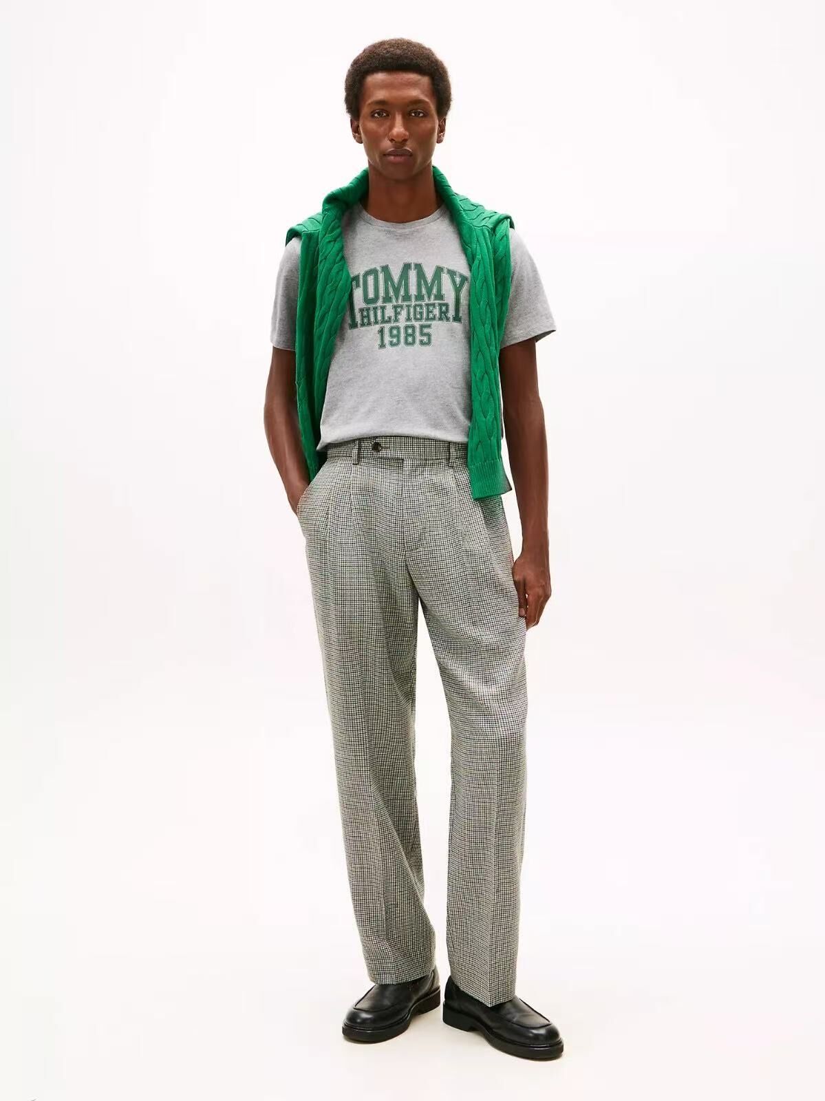 【預購】Tommy Hilfiger H051345 男裝灰色短袖上衣