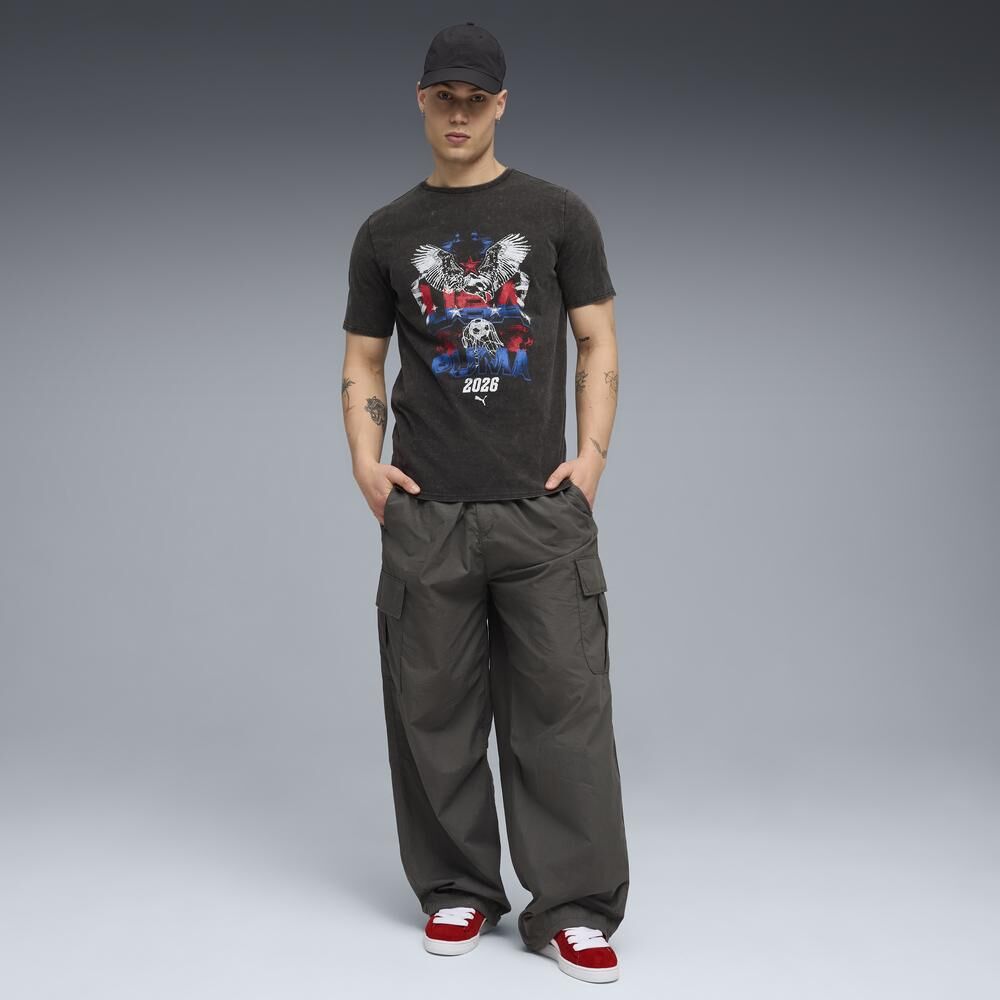 PUMA 短T 足球系列 FAN 90S 美國 國家概念 短袖 T恤 男 66060201