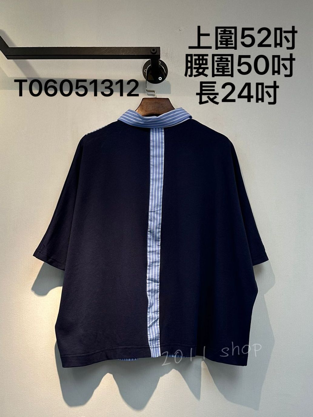 出去日本特色拼布恤衫  上圍52吋 腰圍50吋  長24吋  T06051312