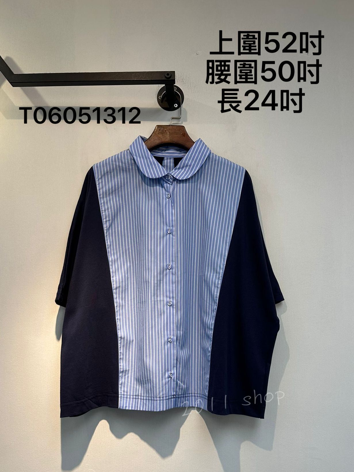 出去日本特色拼布恤衫  上圍52吋 腰圍50吋  長24吋  T06051312