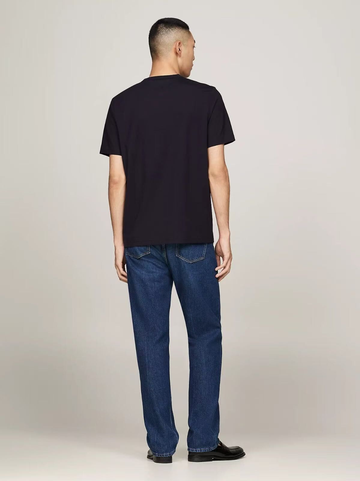 【預購】Tommy Hilfiger H051349 男裝海軍藍色Solid Tech 短袖上衣