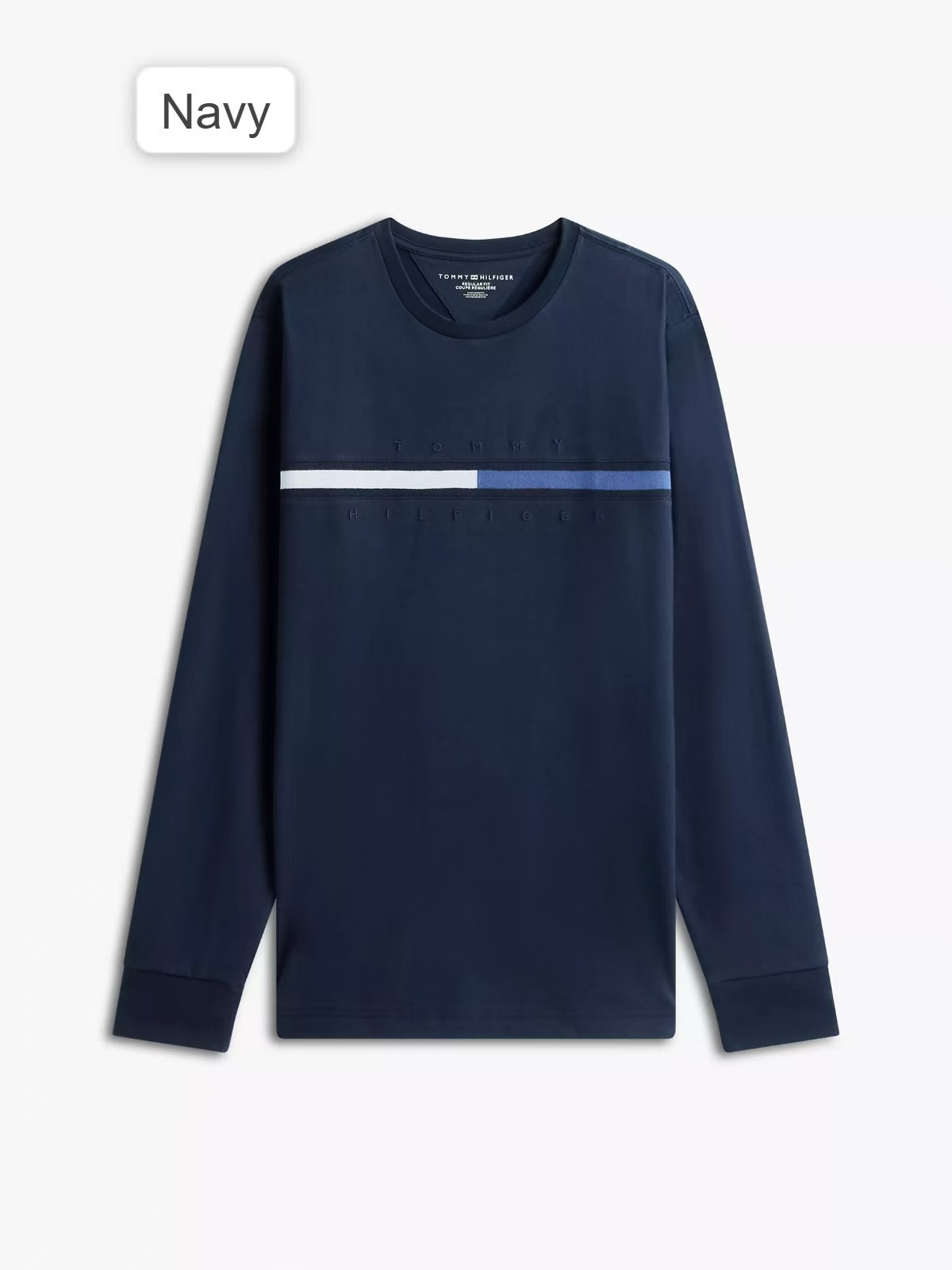 【預購】Tommy Hilfiger H051355 男裝Tonal Flag Logo 長袖上衣