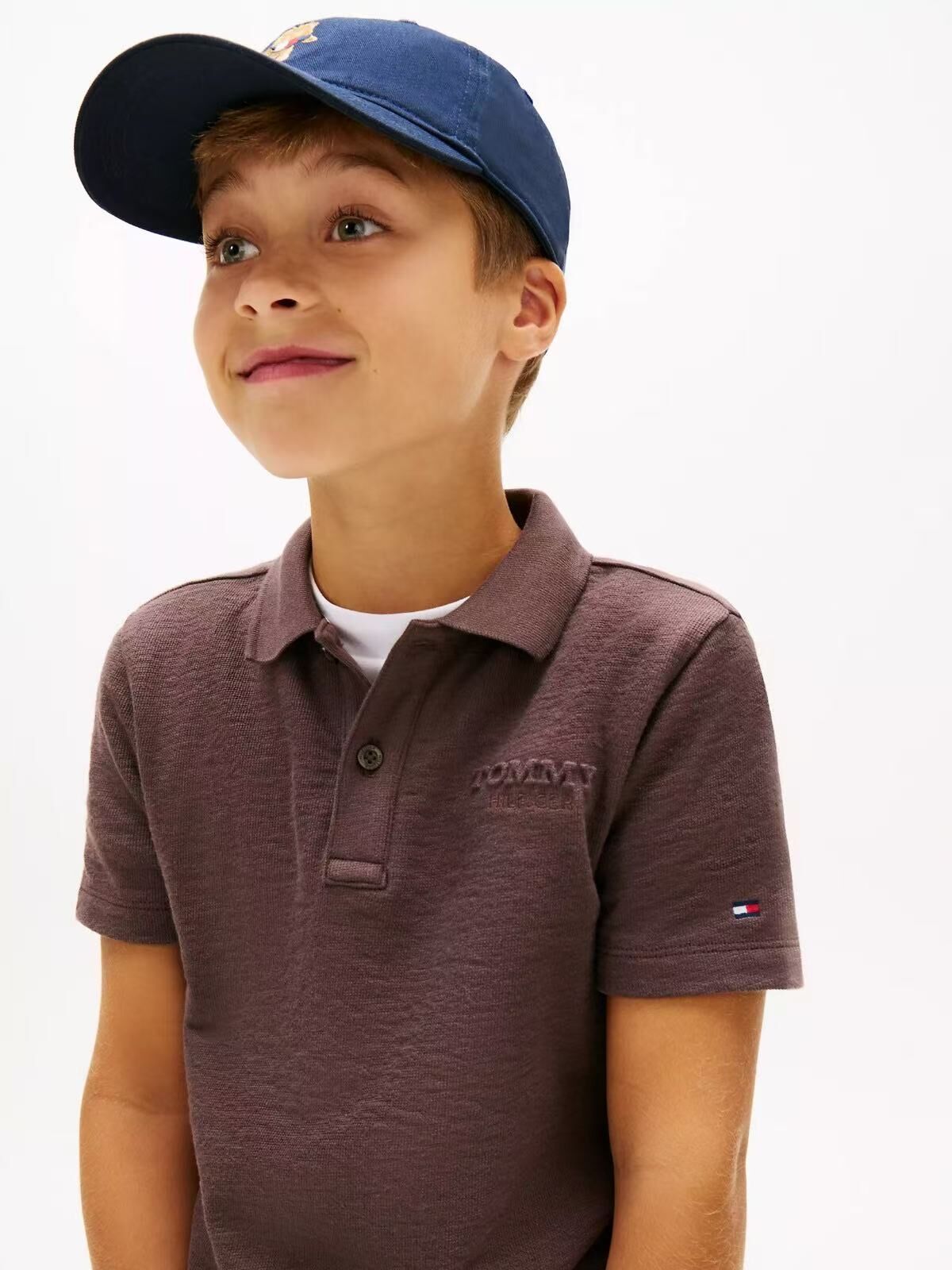 【預購】Tommy Hilfiger H051358 男童Polo 短袖上衣（ 黑胡桃木色 ）