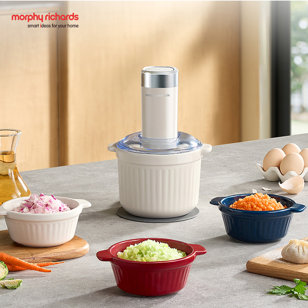 【morphy richards】英國摩飛《廚藝小幫手》食物調理機 陶瓷收納碗 MFP1004W