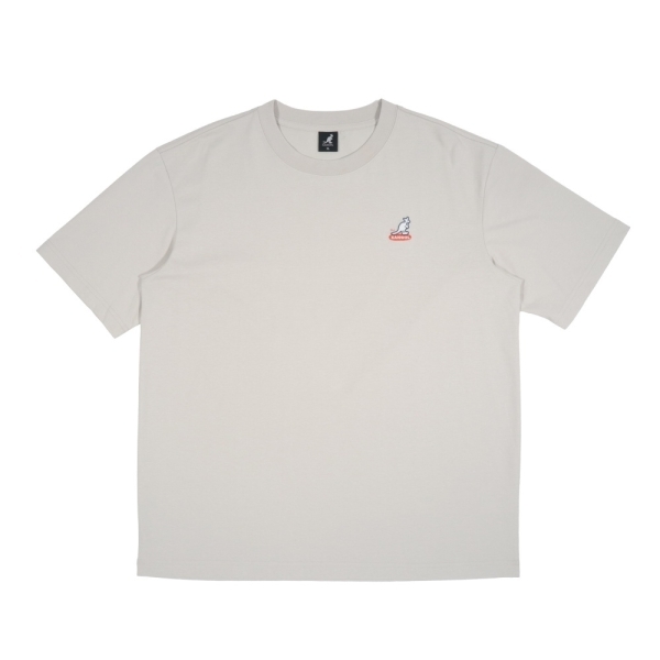 KANGOL 短袖 灰 趣味人物 滑板圖 短T 中性 6525102309