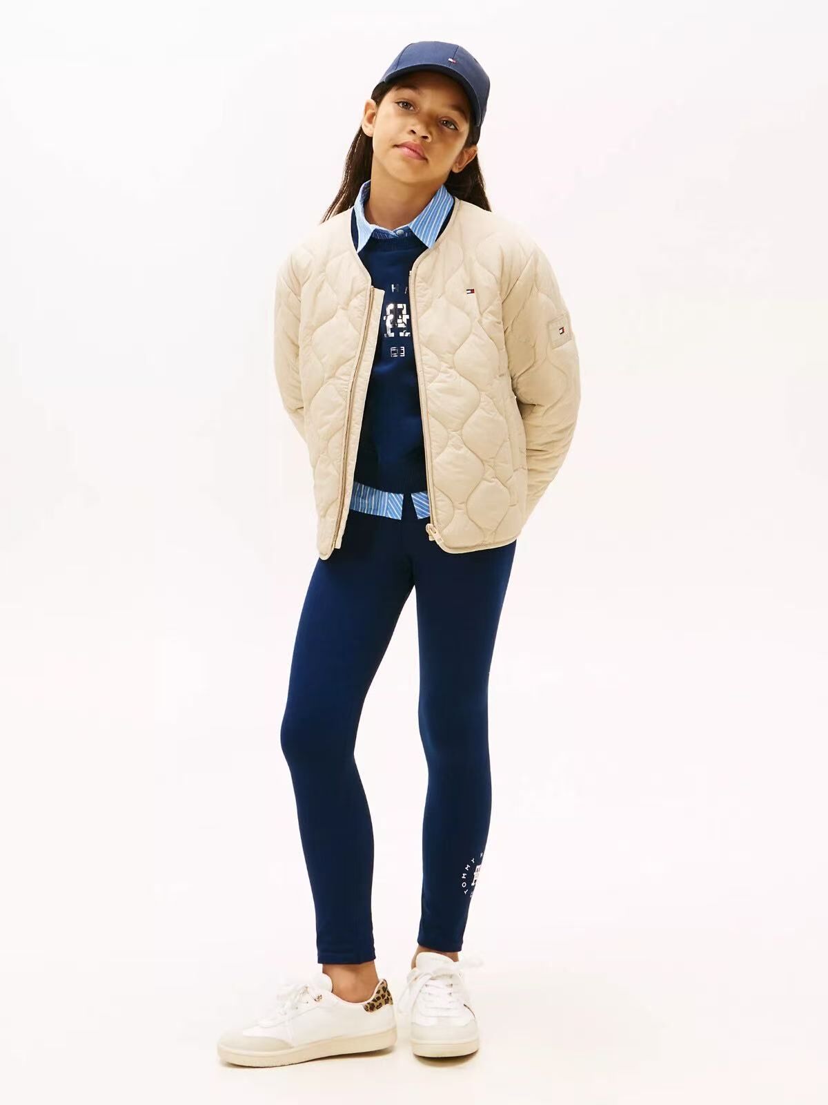 【預購】Tommy Hilfiger H051369 女童緊身褲