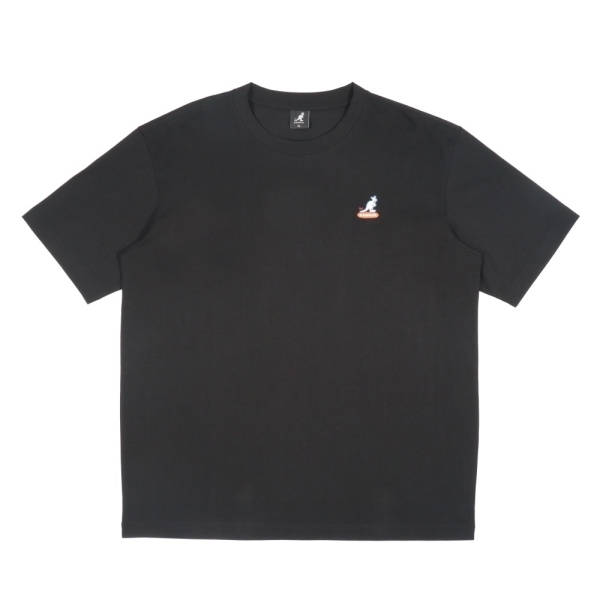 KANGOL 短袖 黑 趣味人物 滑板圖 短T 中性 6525102320