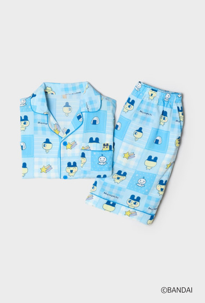 SPAO Tamagotchi Y2K Patchwork Pajama (Blue)