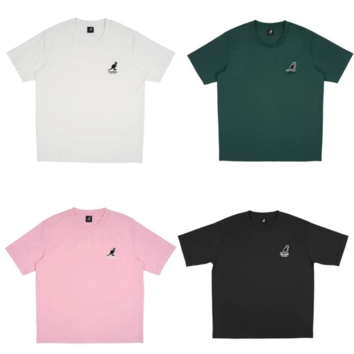 KANGOL 短袖 白 黑 粉 綠 涼感 袋鼠 經典短T 中性 65251028-