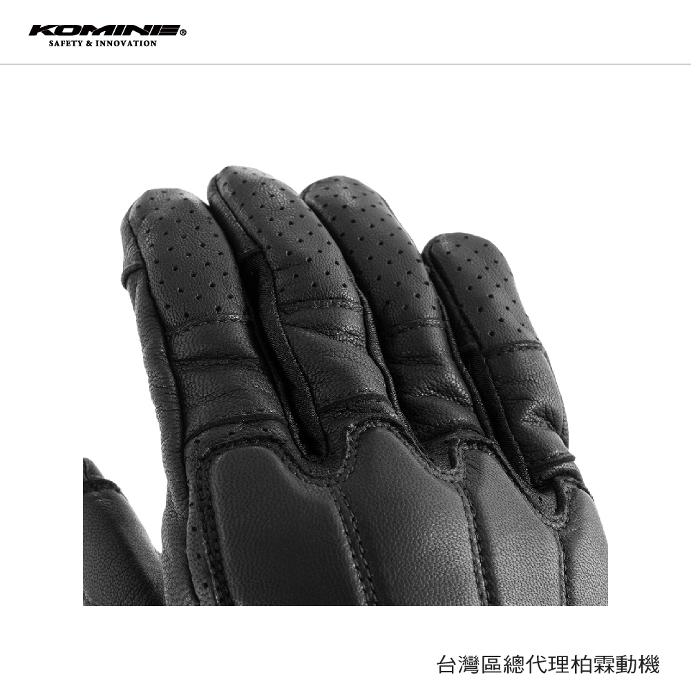 【KOMINE】 GK2553 復古防摔皮手套