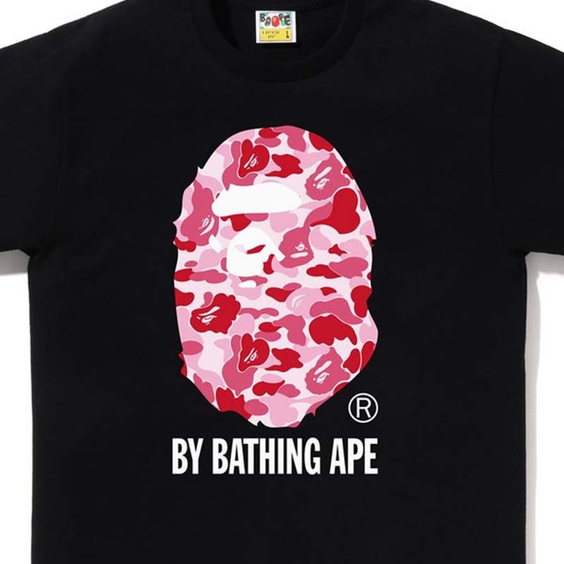 BAPE ABC Camo By Bathing Ape Tee 粉紅迷彩 猿人 短袖 黑色 RAY-30 [台灣現貨]