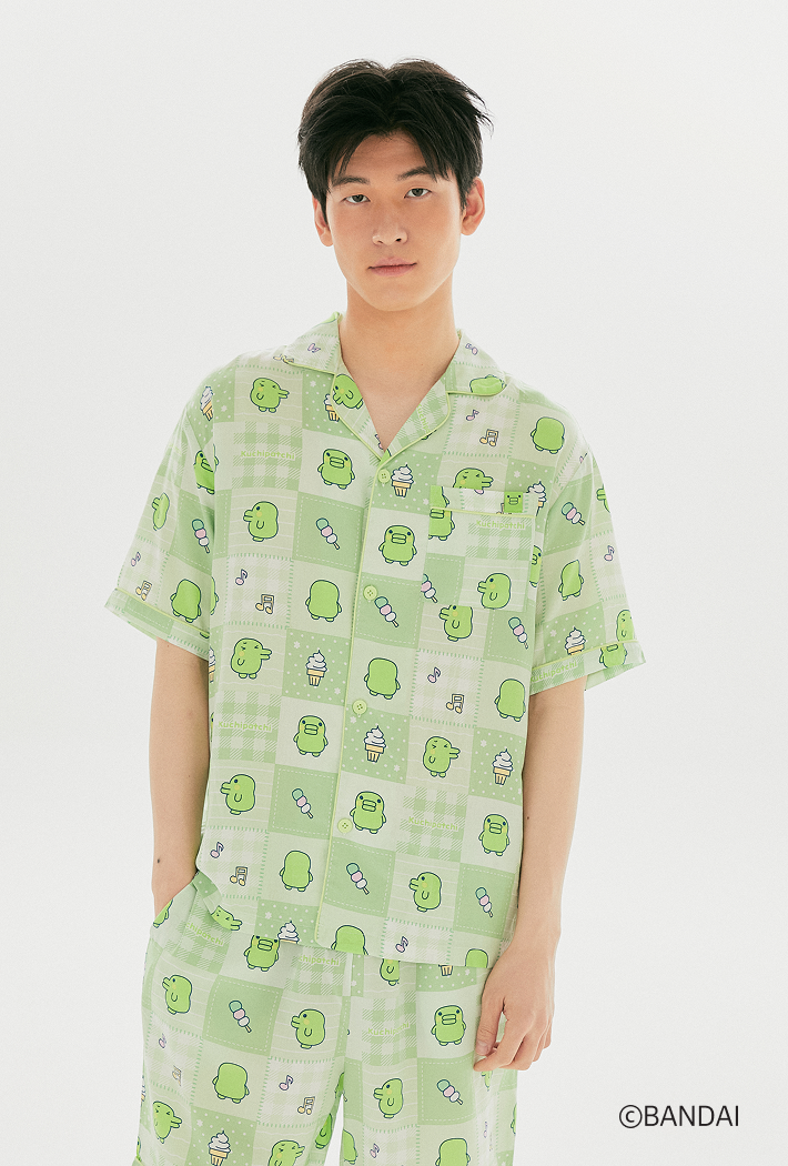SPAO Tamagotchi Y2K Patchwork Pajama (Green)