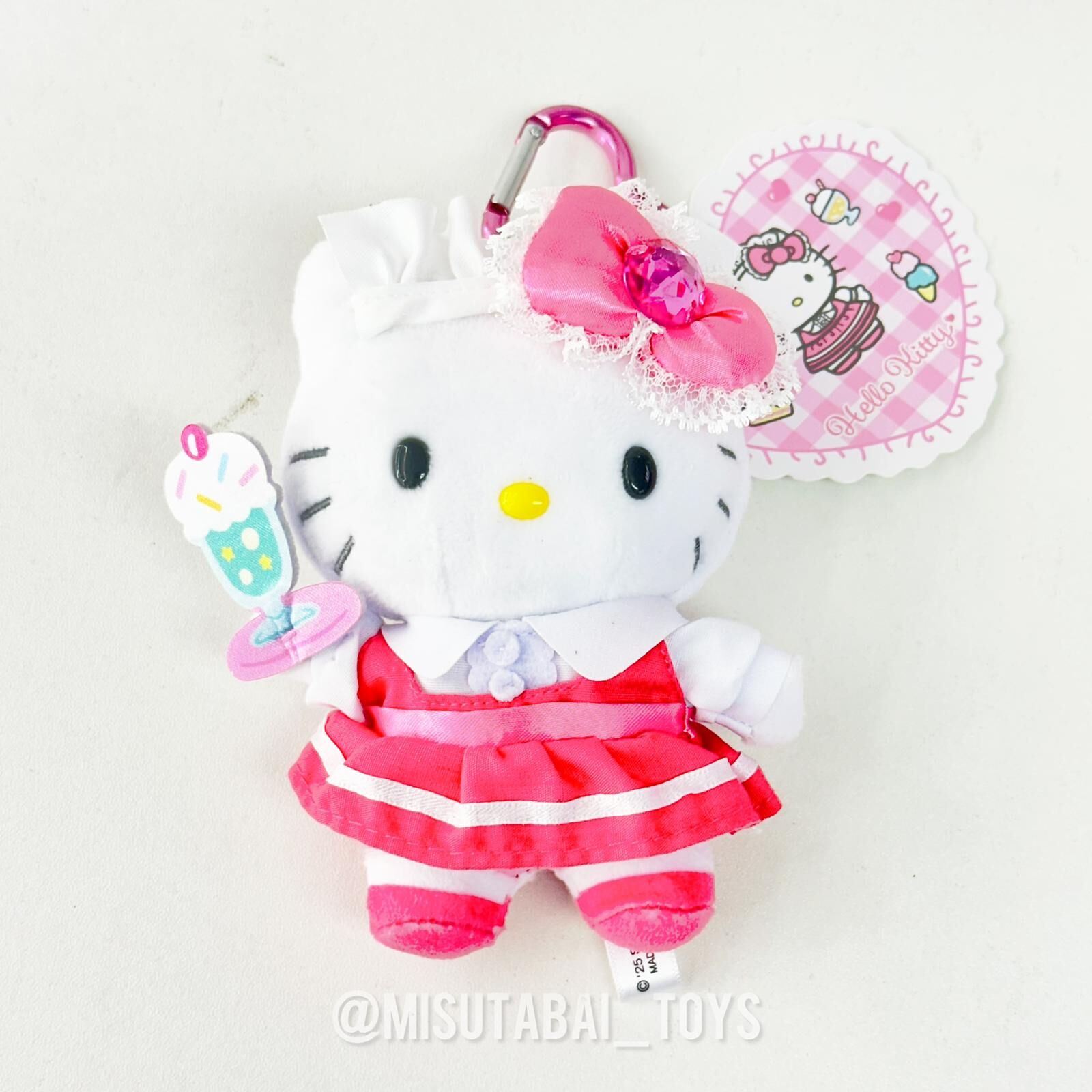 Sanrio Hello Kitty 絨毛玩偶吊飾 (Lovely Frill系列 女僕裝)