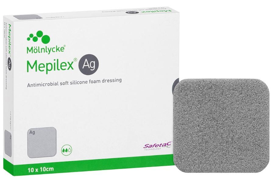 Mepiex Ag - Antimicrobial foam 10 X 10cm (different size)