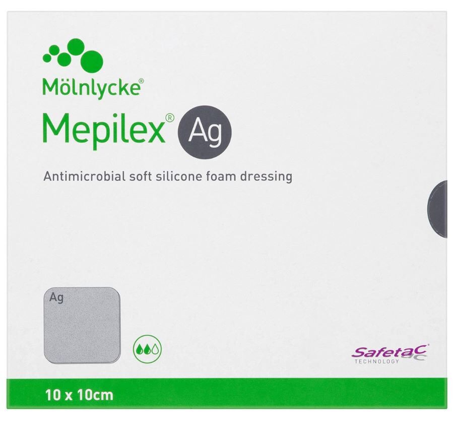 Mepiex Ag - Antimicrobial foam 10 X 10cm (different size)