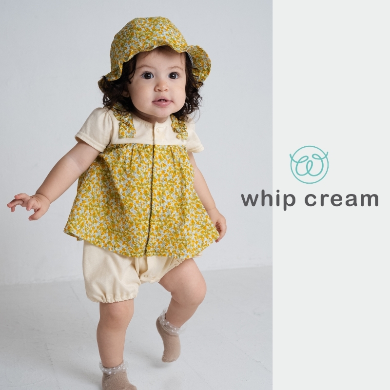【日本 whip cream】小碎花包屁衣