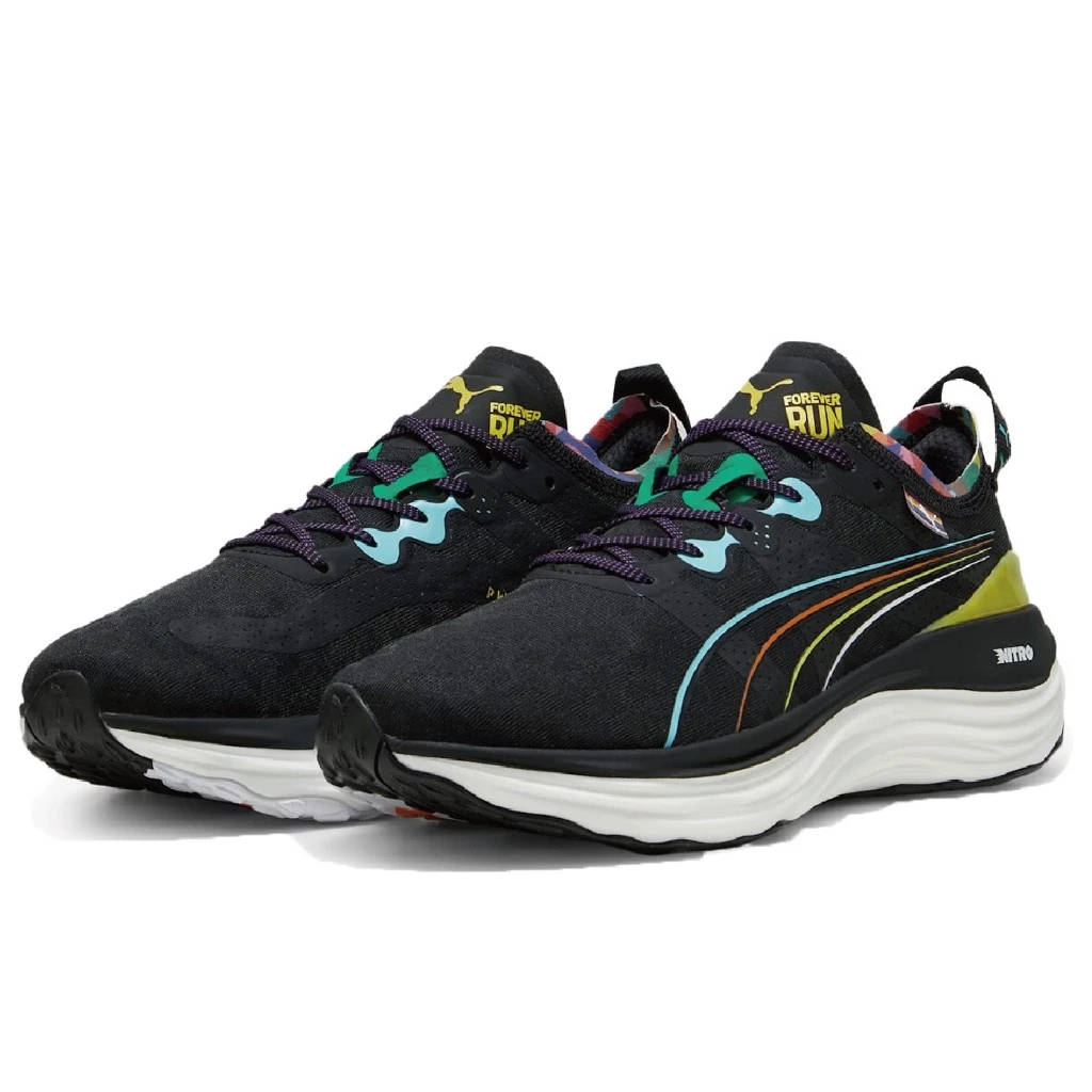 PUMA 慢跑鞋 FOREVERRUN NITRO 黑 氮氣 運動鞋 男 38009902