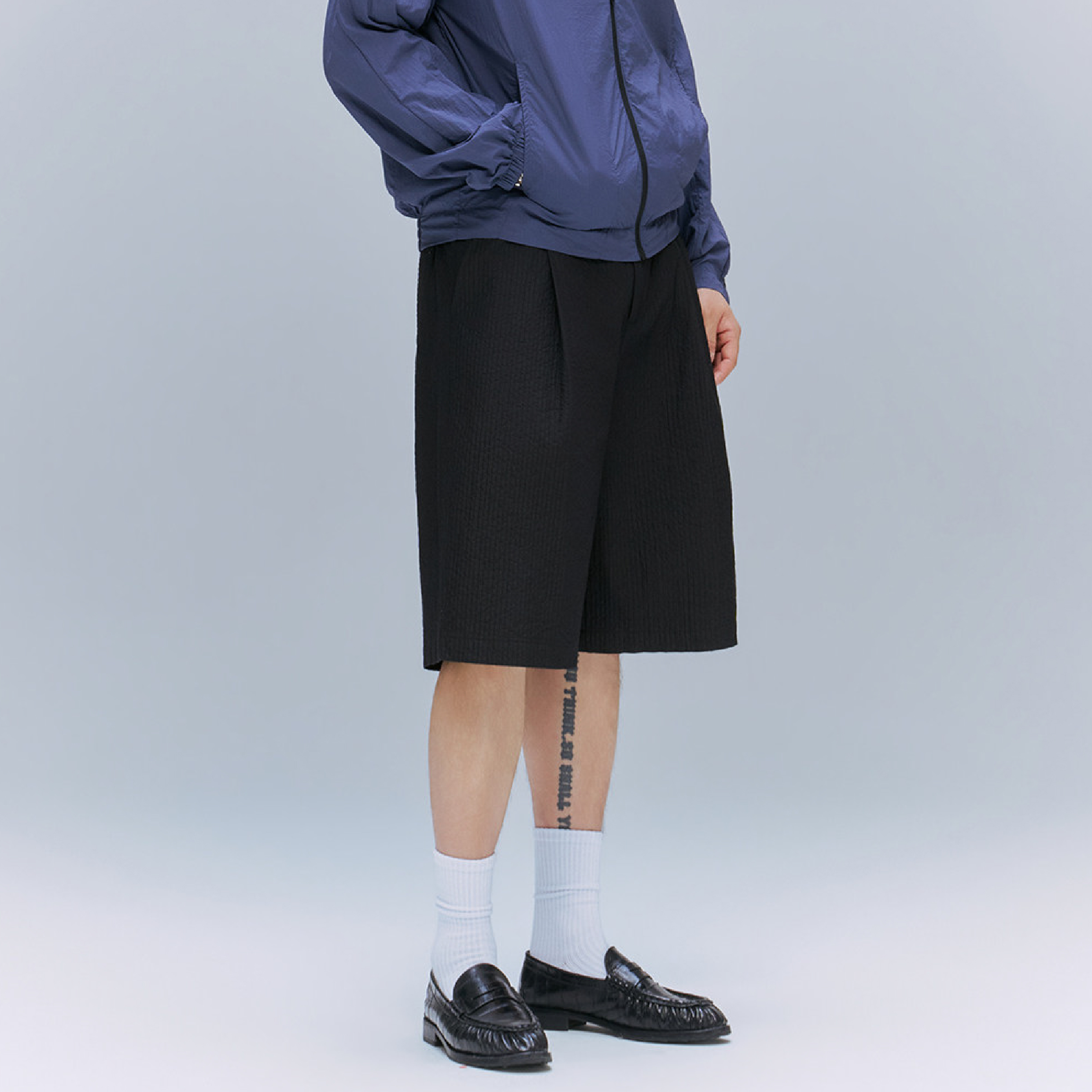 TANOXI Texture Easy Shorts 肌理皺褶 休閒短褲 [TNX-P413]