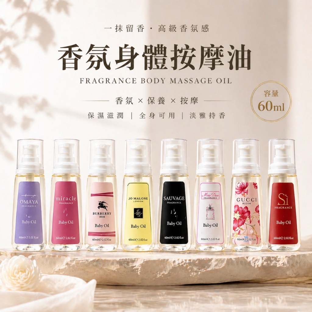 WSBB11554  香水級香氛身體按摩油 60ml（7月中旬）