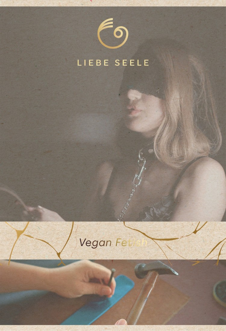 Liebe Seele Vegan Fetish 柔韌皮革 曜黑後背手銬 反背手銬