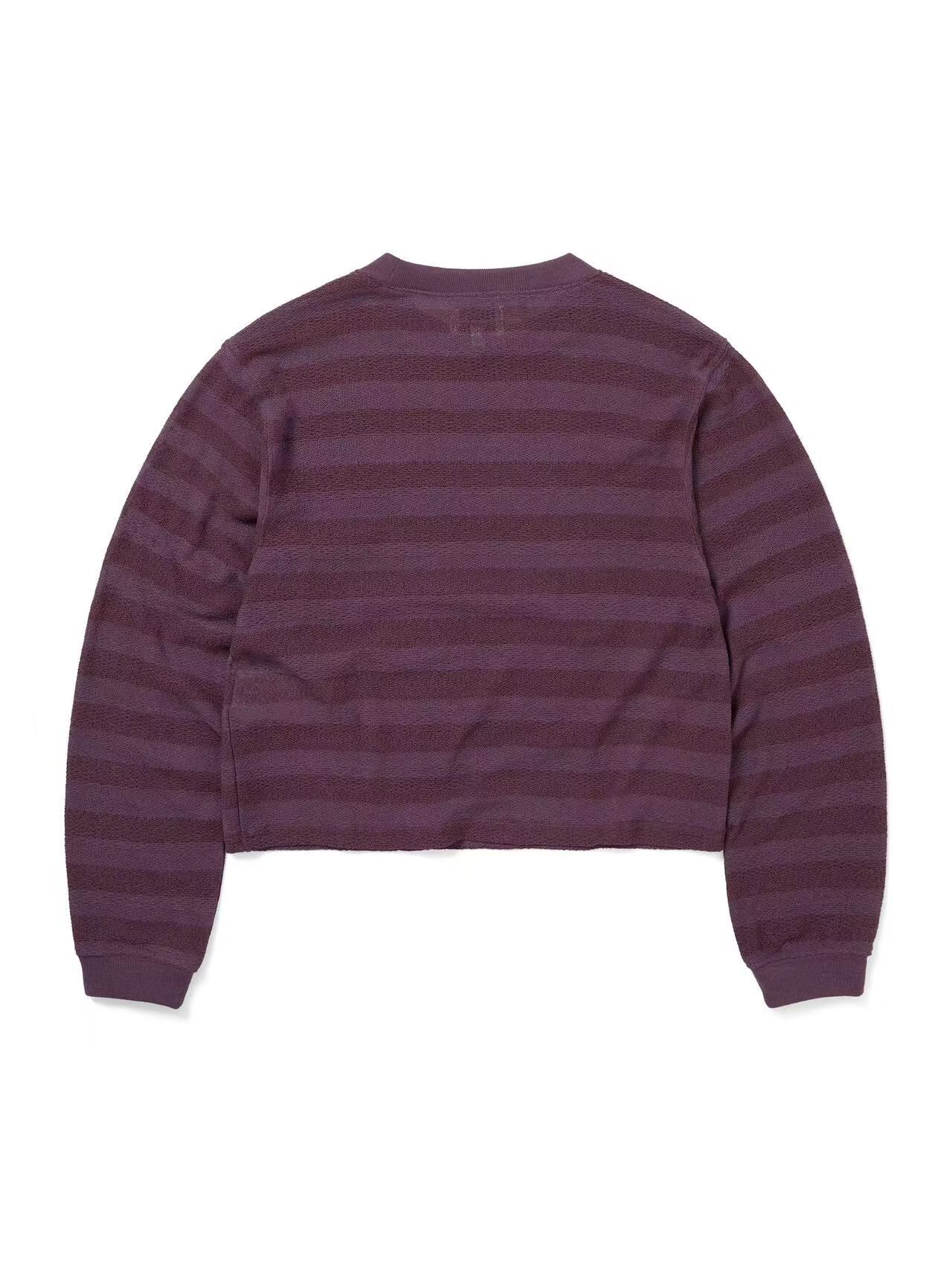 THISISNEVERTHAT MESH STRIPED W CREWNECK TN261TSWCW04 DRIED ROSE