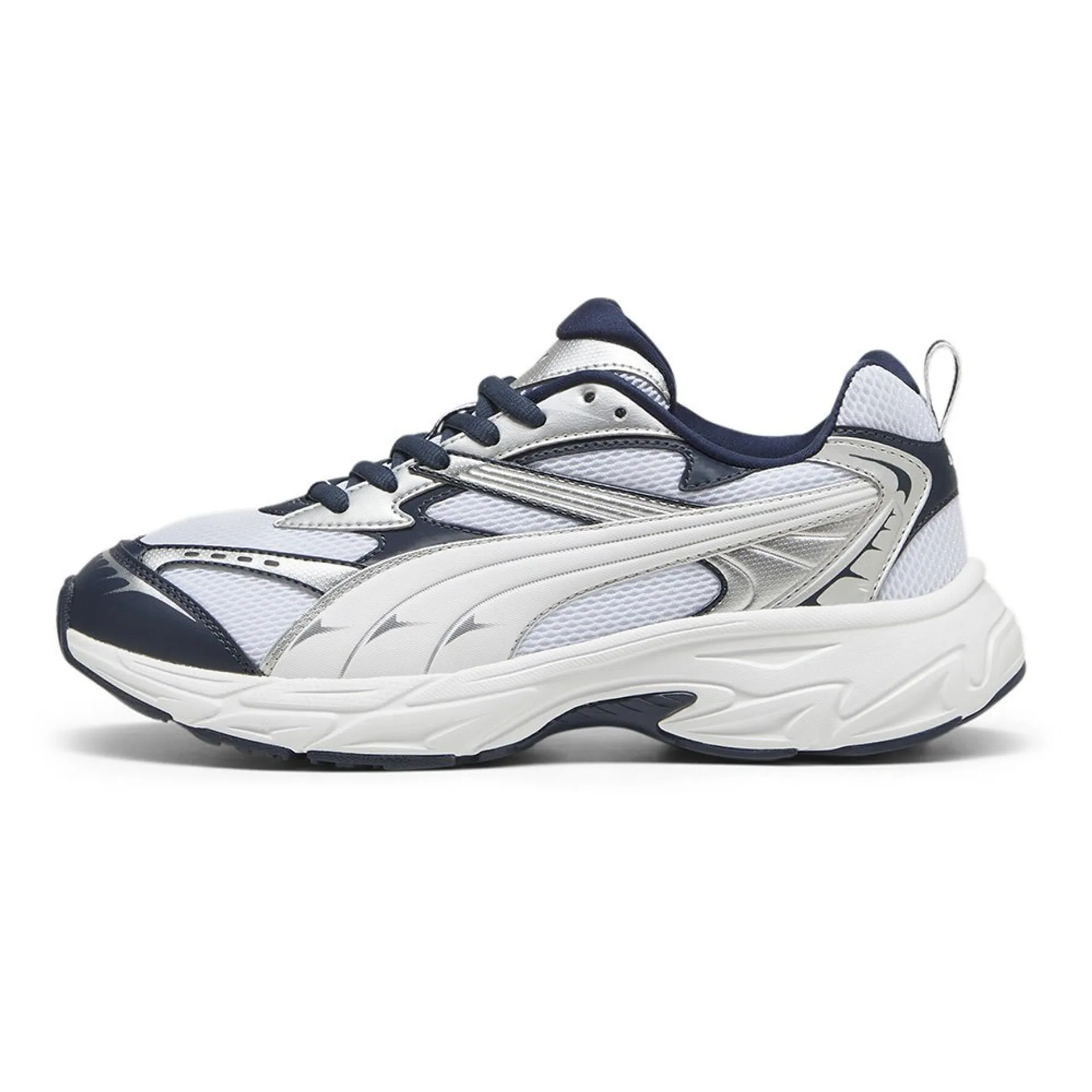 PUMA 休閒鞋 MORPHIC 白藍銀 復古 老爹鞋 男 39272430