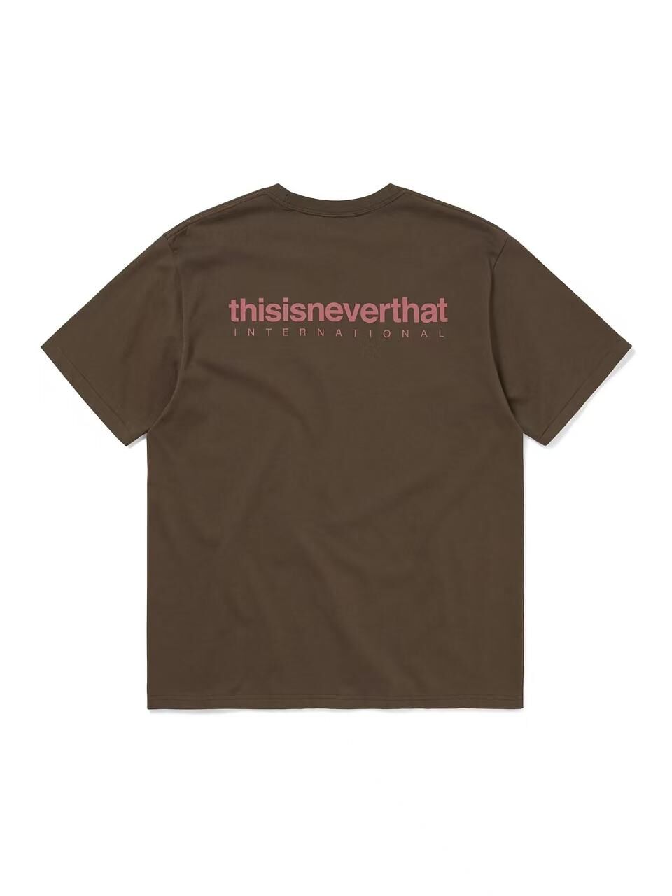 THISISNEVERTHAT INTL. LOGO TEE TN261TTSST01BROWN