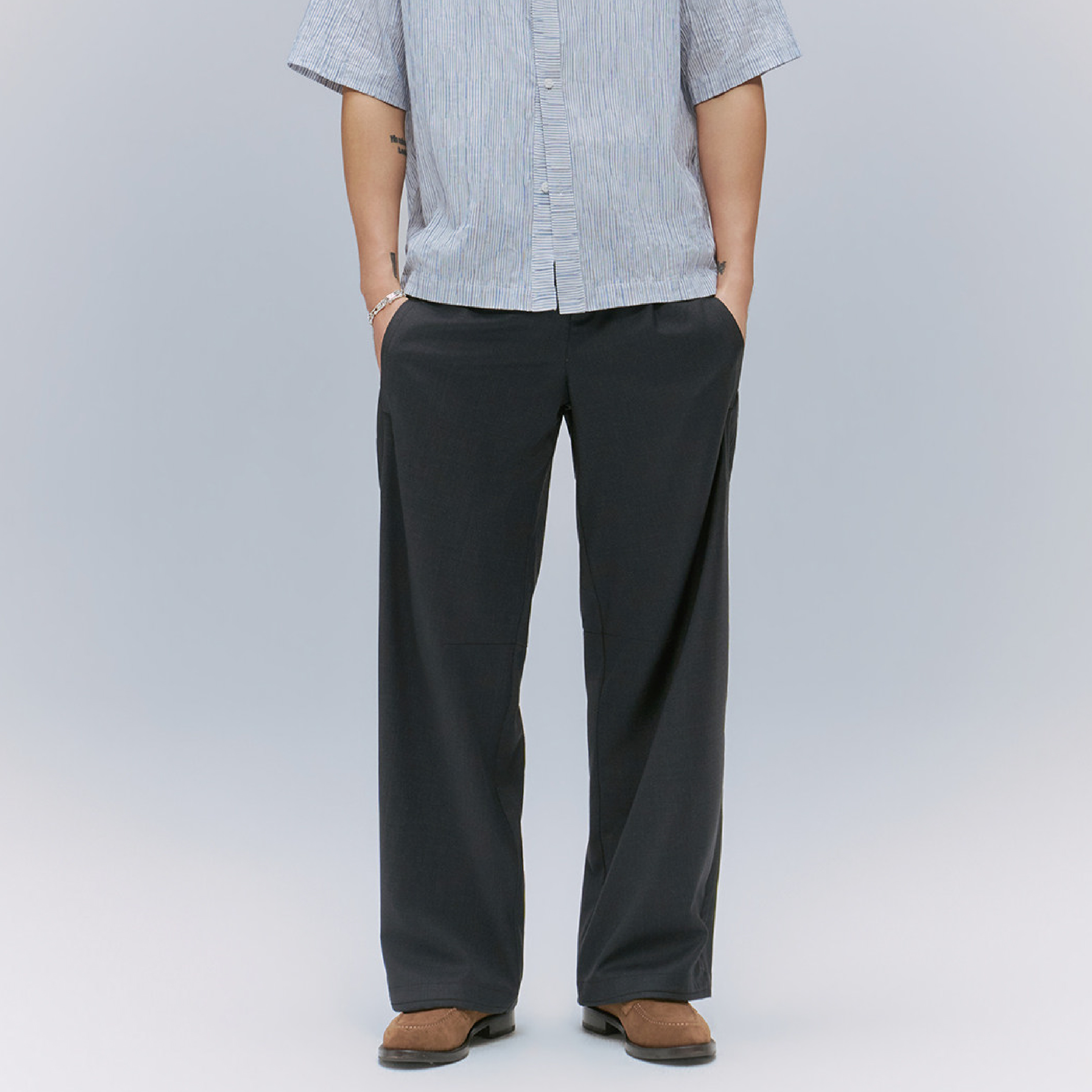 TANOXI Worsted Wool Easy Pants 輕紡羊毛 休閒長褲 [TNX-P406]
