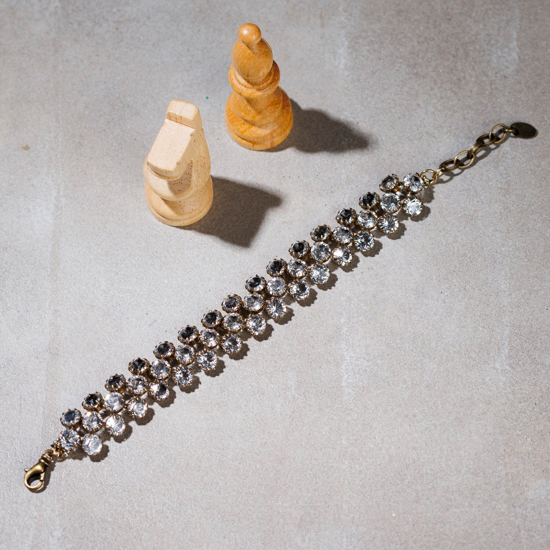 1TA0518-023 [TATABORELLO] MACRAMÉ 手鐲 水晶 (EU)